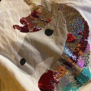 GAP girls XL multi-colored sequin long sleeved T-shirt
